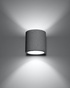 ORBIS lampă de perete din beton + 1x bec LED G9 3000K cald 4.5W 510lm