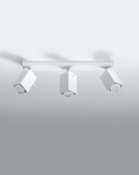 Plafonieră MERIDA 3 alb + 3x bec LED GU-10 3000K cald 7W 620lm