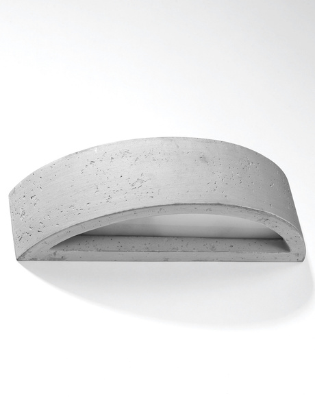 Lampă de perete din beton ATENA + 1x bec LED E27 3000K Warm 7.5W 620lm