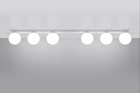 Plafonieră YOLI 6 alb + 6x bec LED G9 4000K rece 4.5W 460lm