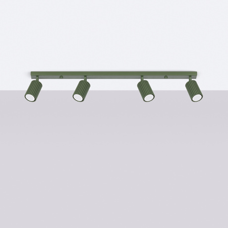 Plafonieră KARBON 4L verde măsliniu