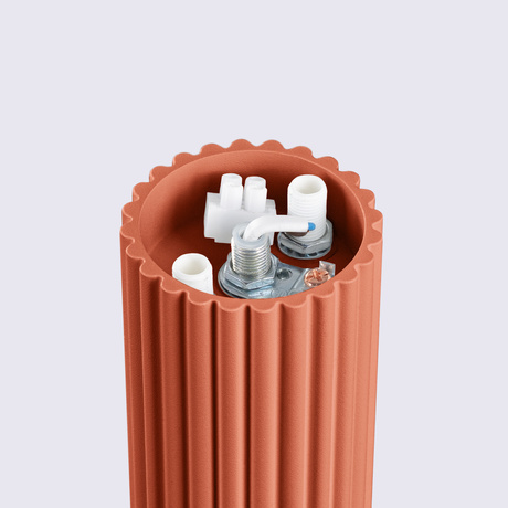 Plafoniera HALO rosu ochra IP44