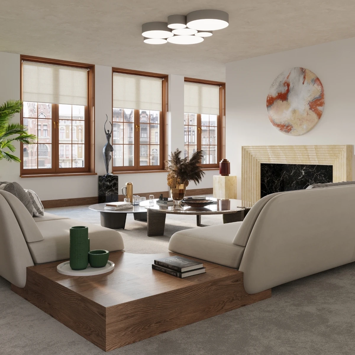 Plafonieră ARENA 55 gri