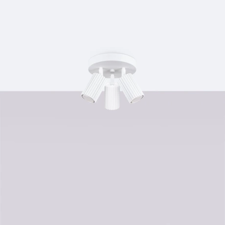 Plafonieră KARBON 3P alb