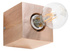 Lampă de perete ARIZ lemn natural + 1x bec LED E27 3000K cald 7.5W 620lm