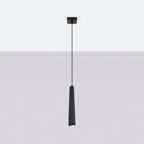 Lampă suspendată PRYSM 1 negru + 1x bec LED G9 4000K rece 4,5W 460lm