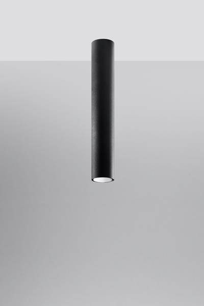 Plafonieră LAGOS 40 negru + 1x bec LED GU-10 3000K Warm 7W 620lm