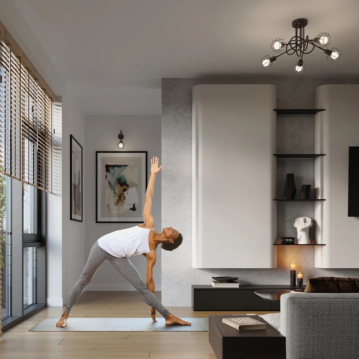 Lampă de perete BELUCI 1 negru