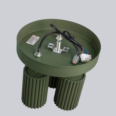 Plafonieră KARBON 3P verde măsliniu