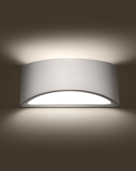 VIXEN lampă de perete lăcuită alb lucios + 1x bec LED G9 3000K cald 4.5W 510lm