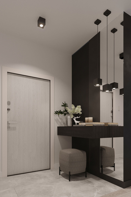 Lampă de perete QUAD 1 negru + 1x bec LED G9 3000K cald 4,5W 510lm