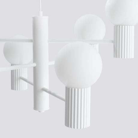 Candelabru HALO 6 alb