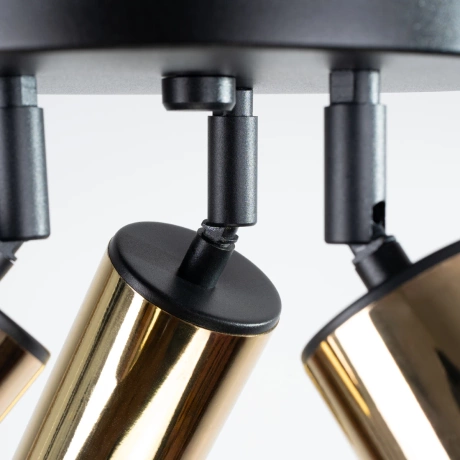 Plafonieră WINX 3P negru / auriu