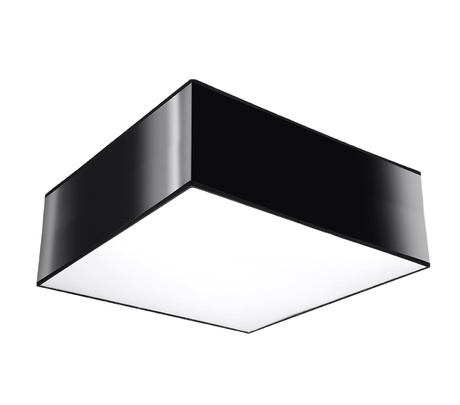 Plafonieră HORUS 25 BLACK + 1x bec LED E27 3000K Warm 7.5W 620lm
