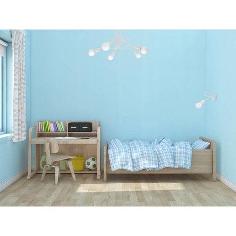 Lampă de perete SUPEŁ alb + 1X bec LED E27 3000K 7W 760lm