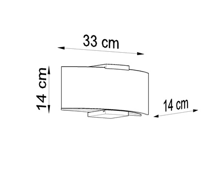 EMILIO lampă de perete + 2x bec LED E14 3000K 8W 620lm