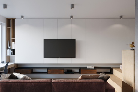 TIUBE plafonieră gri + 1x bec LED GU10 AR111 4000K COLD 10W 850lm