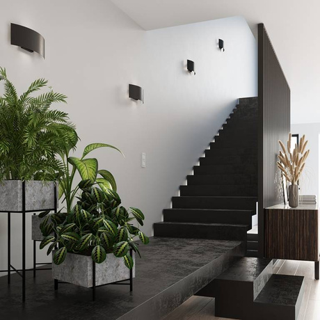 Lampă de perete MAGNUS negru + 2x bec LED G9 4000K Cold 4,5W 530lm