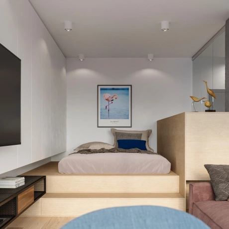 Plafonieră TIUBE alb