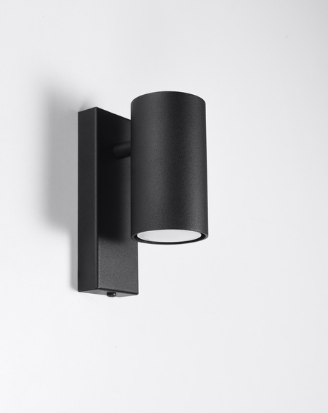 Lampă de perete UTTI negru + 1x bec LED GU-10 3000K Warm 7W 620lm