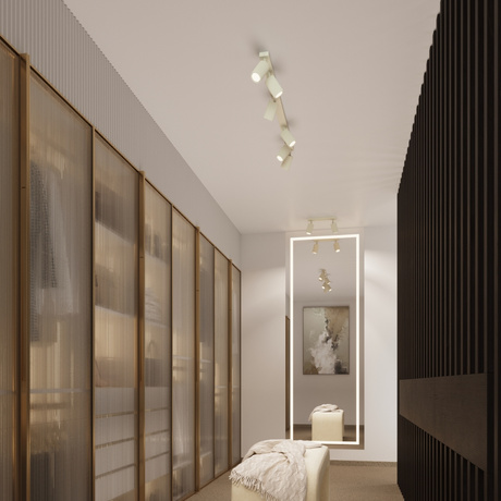 Plafonieră KARBON 4L bej