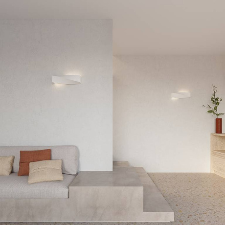 Aplică ceramică SIGMA alb + 1x bec LED E27 4000K rece 7.5W 650lm