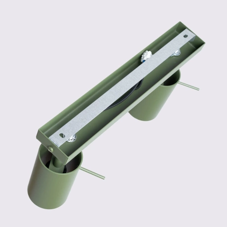 Plafonieră RING 2 verde măsliniu