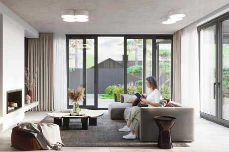 Plafonieră CIRCLE 3B alb + 6x bec LED E27 4000K rece 7.5W 650lm