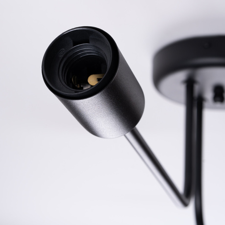 Candelabru VECTOR 4 negru + 4X bec LED E27 3000K 7W 760lm