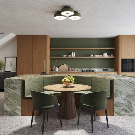 Plafonieră OMIQ verde măslin