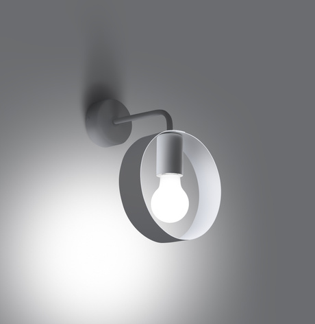 TITRAN 1 lampă de perete alb + 1x bec LED E27 4000K rece 7,5W 690lm