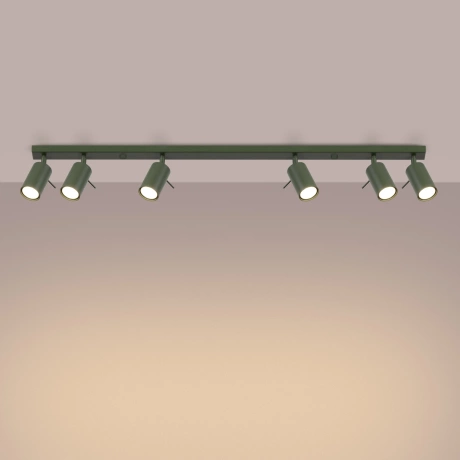 Plafonieră RING 6L verde măsliniu