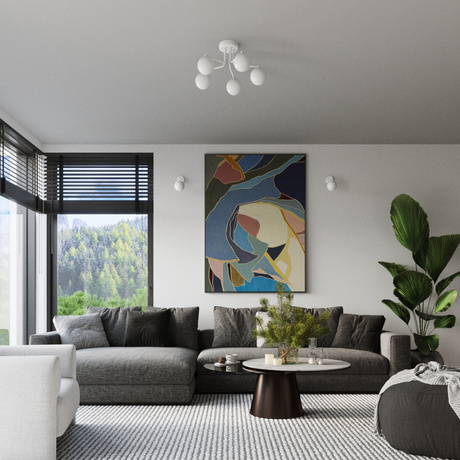 Candelabru ASTRAL 3 alb