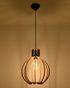 ARANCIA lampă suspendată lemn natural + 1x bec LED E27 3000K cald 7.5W 620lm