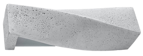 SIGMA lampă de perete din beton + 2x bec LED E27 3000K Warm 7.5W 620lm