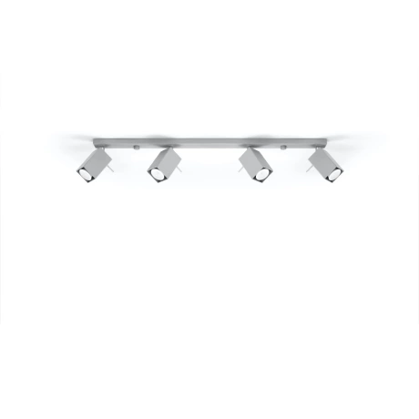 Plafonieră MERIDA 4L gri