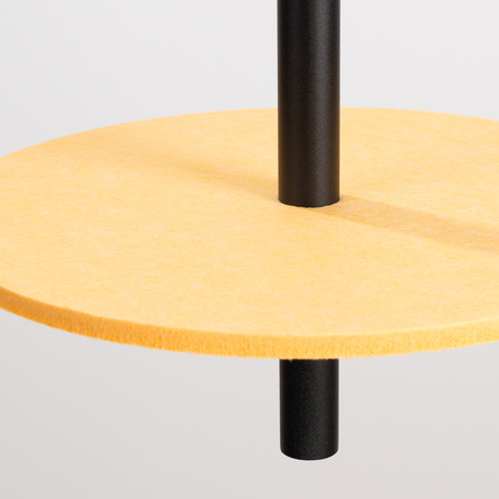 Lampă suspendată FELTRO 1 negru/galben