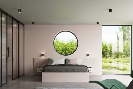 INEZ lampă de perete negru + 1x bec LED G9 4000K rece 4,5W 530lm