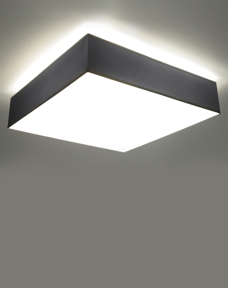 Plafonieră HORUS 55 gri + 4x bec LED E27 4000K rece 7.5W 650lm