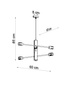 DUOMO candelabru 6 + 6x bec LED E27 4000K rece 7.5W 650lm