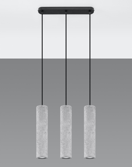 Lampă suspendată LUVO 3 + 3x Bec LED GU-10 4000K Rece 7W 630lm