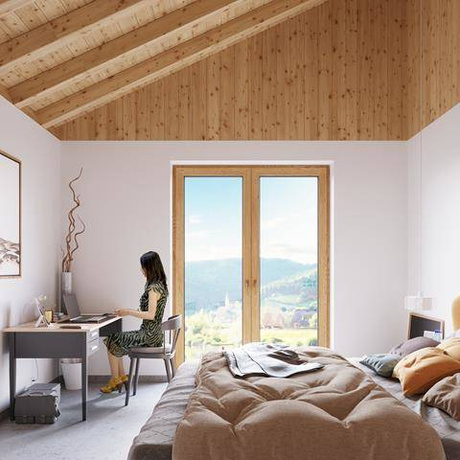 Lampă suspendată TULIP alb + 1x bec LED E27 4000K rece 7,5W 650lm