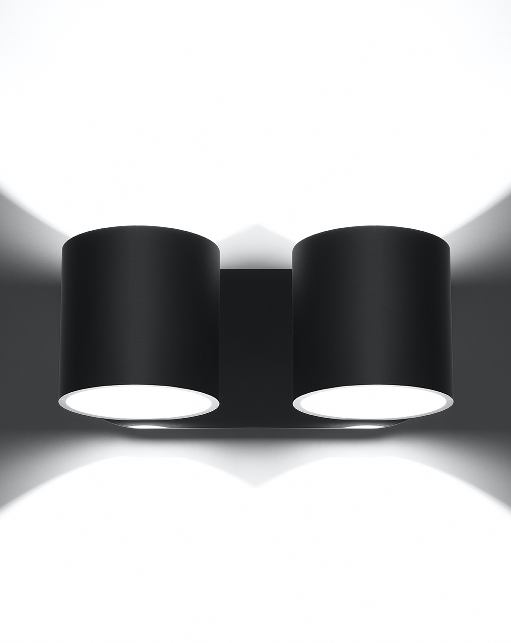 Lampă de perete ORBIS 2 negru + 2x bec LED G9 3000K Warm 4.5W 510lm