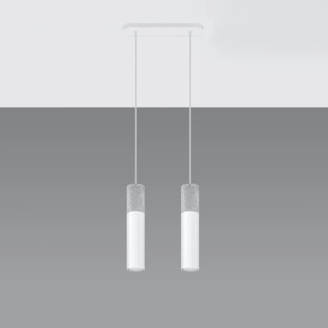 Lampă suspendată BORGIO 2 alb