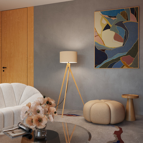 Lampă de podea NATT bej