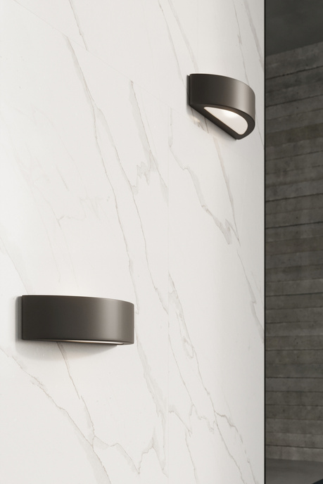 Aplică ceramică ATENA negru + 1x bec LED E27 4000K rece 7.5W 650lm