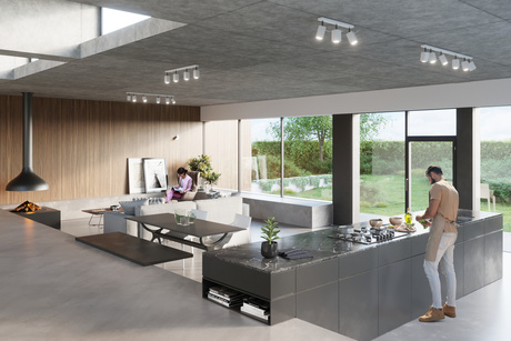 MERIDA 1 lampă de perete albă + 1x GU-10 3000K cald 7W 620lm bec LED