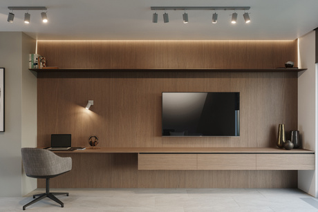 Plafonieră RING 6L gri + 6x bec LED GU-10 3000K Warm 7W 620lm