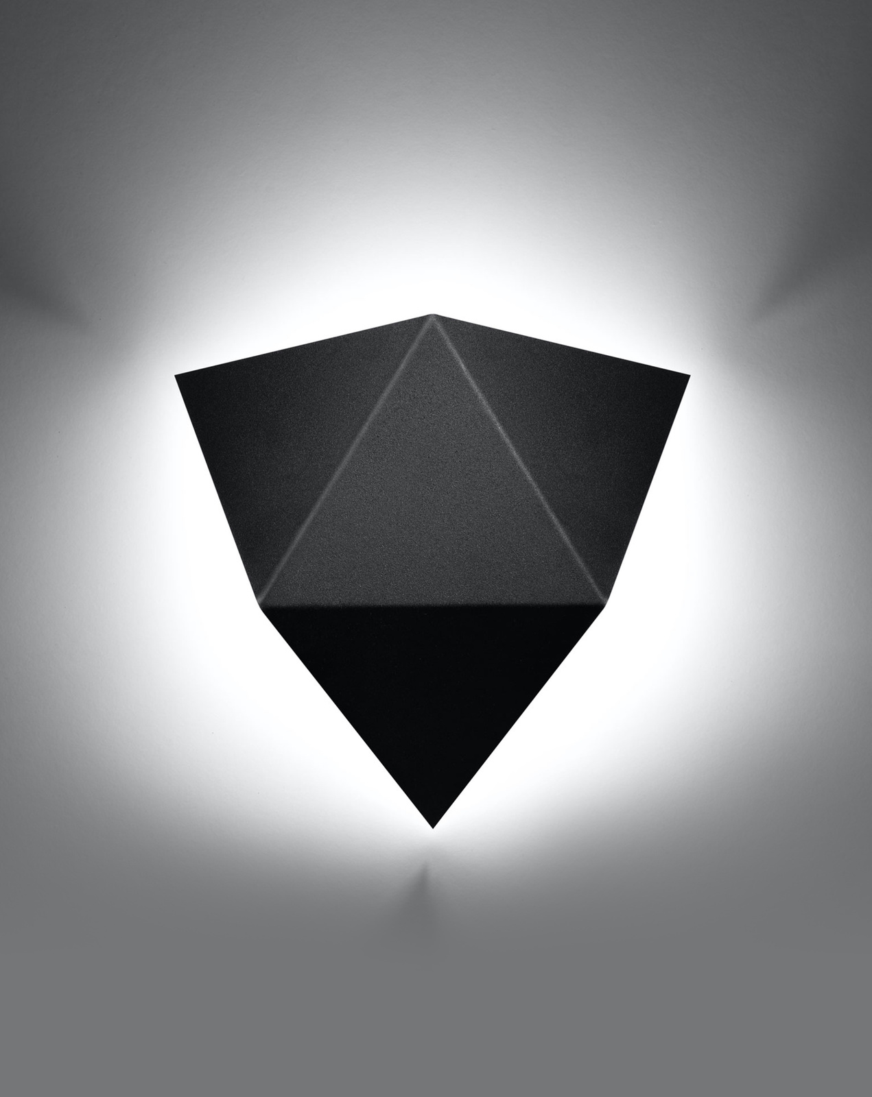 SOLIDO lampă de perete negru + 1x bec LED G9 4000K rece 4.5W 530lm