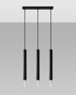 WEZYR 3 lampă suspendată negru + 3x bec LED G9 3000K Warm 4,5W 510lm